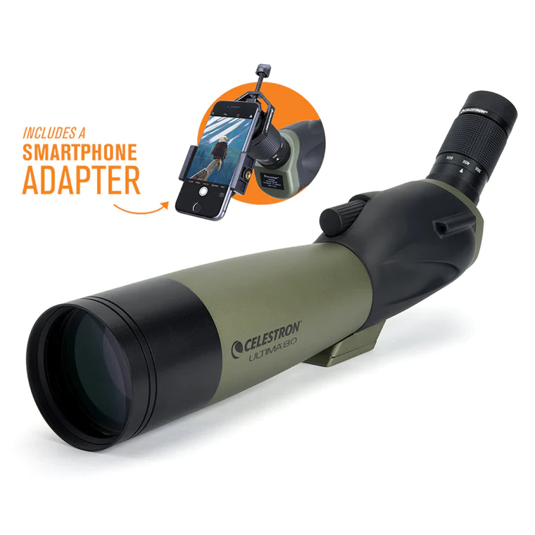 Ultima 60x Zoom Spotting Scope with Panning Tripod